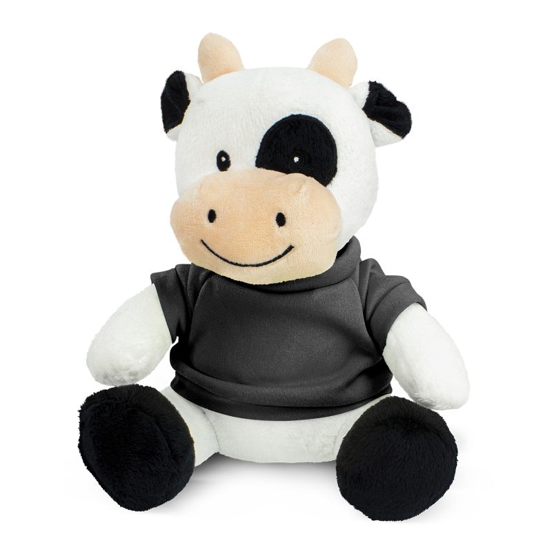 Cow Plush Toy - Black (Set of 6)