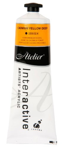 Acrylic Paint - Atelier 80ml Cadmium Yellow Deep