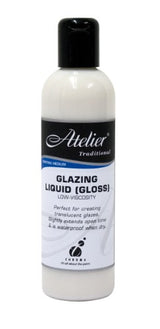 Atelier Glazing Liquid (Gloss) 250ml for vibrant, glossy acrylic finishes and effortless layering in artwork.