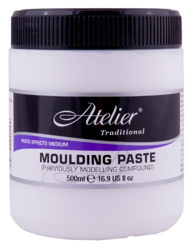 Acrylic Moulding Paste 500ml for creating textured, three-dimensional effects in artwork. Perfect for mixed media projects.