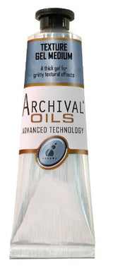 Archival Oil Flow Gel Medium 40ml bottle, ideal for enhancing oil paints with flexibility and vibrant textures.