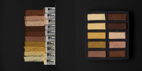 Artist Pastels - As Ex Soft Pastel Set Of 10 Ochre Earths