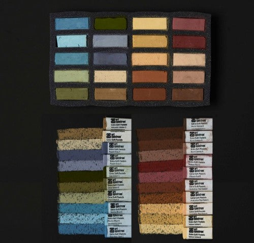 Artist Pastels - As Ex Soft Pastel Set Of 20 Arid Lscape