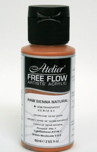 60ml bottle of Raw Sienna Acrylic Paint, vibrant natural tone for versatile artistic techniques and rich matte finish.