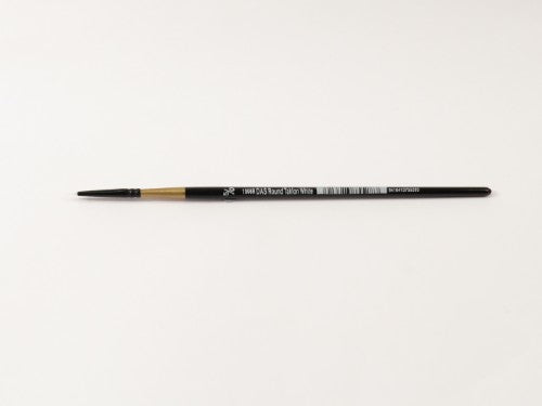 Das S1008r Taklon Round #5/0 artist brush for precise detailing and versatile use in various artistic mediums.