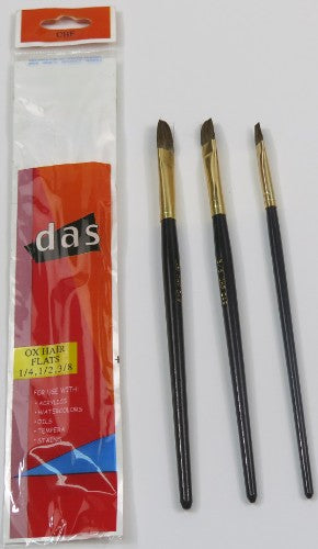 Artist Brush Set - Ohf Ox Hair Flat Set