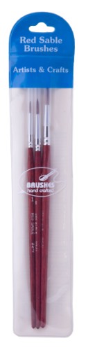 Artist Brush Set - 22-V Brush Set Sable Rnd