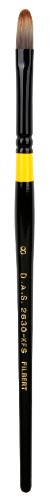 Versatile DASS2630 Manglon Filbert #8 brush, perfect for blending and detailing with various paint mediums.