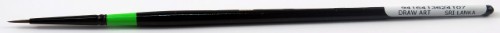 DASS2720 Manglon Round #0 Artist Brush, ideal for watercolor and acrylic, features ergonomic handle and resilient filaments.