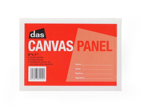 Artist Canvas Panel 5x7 inches, smooth 100% cotton surface, ideal for oil, acrylic, and mixed media painting.