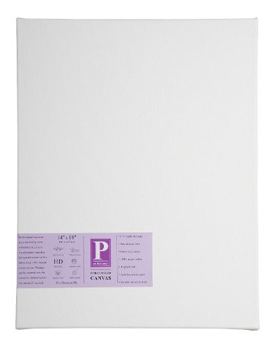 1.5 Professional Heavy Duty Canvas 14x18, durable cotton, triple primed, ideal for acrylic, oil, and watercolor paints.