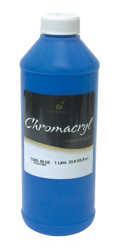 Acrylic Paint - Chromacryl 1lit Cool Blue (Process Blue)