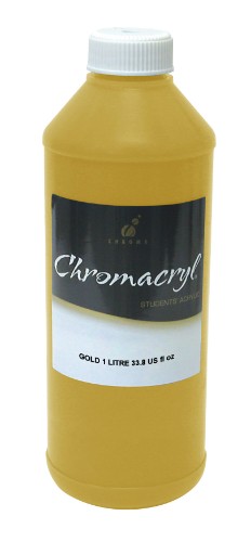 Acrylic Paint - Chromacryl 1lit Gold