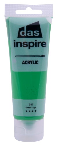 75ml tube of Phoenix Acrylic Paint in vibrant Green Light (509), ideal for artists and DIY projects.