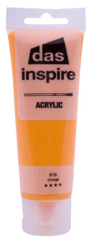 Phoenix Acrylic 75ml Orange paint, vibrant and versatile for artists, suitable for various surfaces and easy layering.