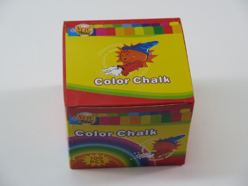 100 vibrant colored chalk pieces, 7.5 cm long, non-toxic, perfect for creative artistry and educational fun.