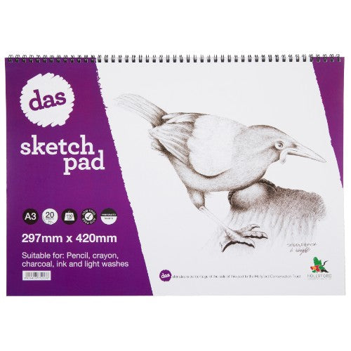 A3 Das Sp Sketch Pad with 20 sheets, durable paper for various mediums, ideal for artists of all skill levels.
