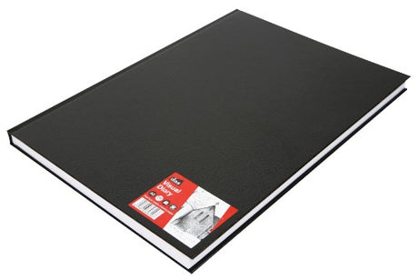 Das Hardback Diary A3 features a luxurious cover, 110 sheets of acid-free paper, and a portable design for creatives.