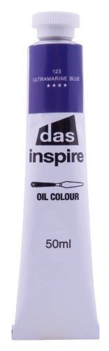 50ml tube of Phoenix Oil Ultramarine Blue, vibrant oil paint for artists, ideal for blending and layering techniques.