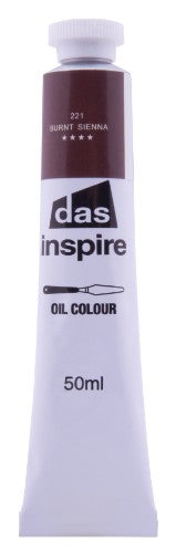 Artist Oil Paint - Das Inspire Oil 50ml Burnt Sienna