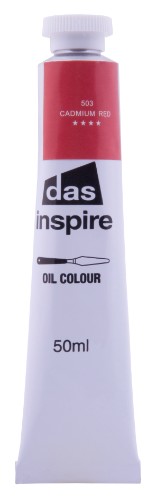 Artist Oil Paint - Das Inspire Oil 50ml Cadmium Red