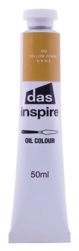 Artist Oil Paint - Das Inspire Oil 50ml Yellow Ochre