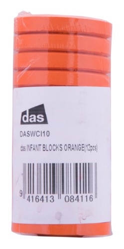 Das Tempera Blocks S0 Orange, high-quality paint blocks with vibrant color, ideal for artists at any skill level.