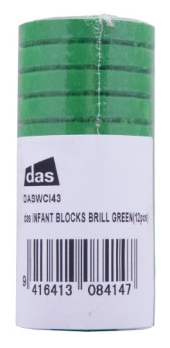 Vibrant Das Tempera Blocks S0 in Brill Green, ideal for artists and crafters for rich, smooth painting on various surfaces.