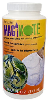 Magikote 16oz Surface Coating enhances Styrofoam crafts with a smooth, durable finish for professional results.