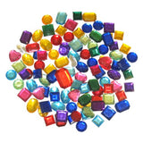 Small colorful rhinestones in 200g pack for DIY projects, scrapbooking, and creative crafting enhancements.