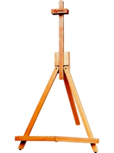 Compact E13002 easel for artists, adjustable height, lightweight, perfect for small spaces and outdoor use.