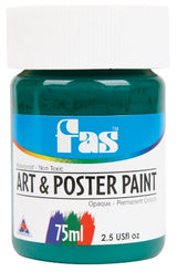 Fas A&P 75ml Green paint for high-performance matte finish, ideal for sign writing, murals, and creative projects.