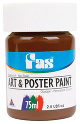 Fas A&P 75ml Umber paint in a matte finish, ideal for vibrant art, sign writing, and durable outdoor projects.