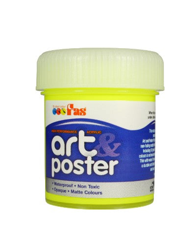 Poster Paint - Fas A&P 60ml Fluo Yellow