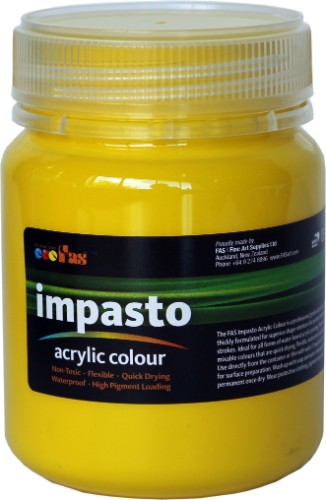 Acrylic Paint - Fas Impasto Acrylic 250ml Yellow Medium