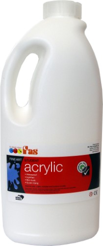 Acrylic Paint - Fas Student Acrylic 2ltr White