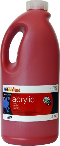 Acrylic Paint - Fas Student Acrylic 2ltr Crimson (O)