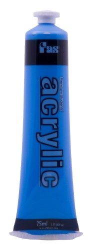 75ml tube of Cobalt Blue Fas Student Acrylic paint, perfect for vibrant art projects and versatile across surfaces.