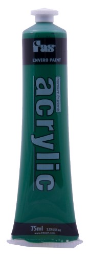 Vibrant 75ml Green Deep acrylic paint, ideal for artists and students, featuring rich pigments and a non-toxic, fast-drying formula.