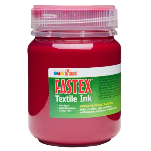 Heat Set Ink - Fas Textile Ink 250ml Burgundy