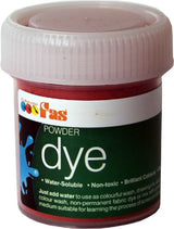 Vibrant orange FAS watersoluble dye in 30g package, perfect for fabric painting and creative projects.