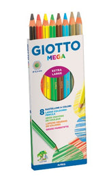 Artist Pencils - Giotto Mega Pencils Box 8's