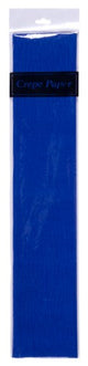 Premium dark blue crepe paper roll, 50cm x 2m, ideal for crafting, decorations, and events.