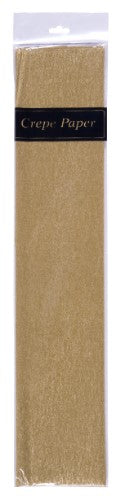 Brown crepe paper roll (50cm x 2m) perfect for crafting, decorations, and floral arrangements with rich color and texture.