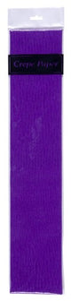 Vibrant purple crepe paper (50cm x 2m) for versatile crafting, ideal for parties, DIY projects, and event décor.