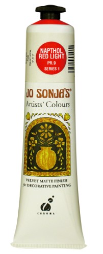 Acrylic Paint - Jo Sonja's 75ml Napthol Red Light