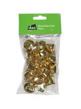 Craft - Round Bells Gold 15pcs