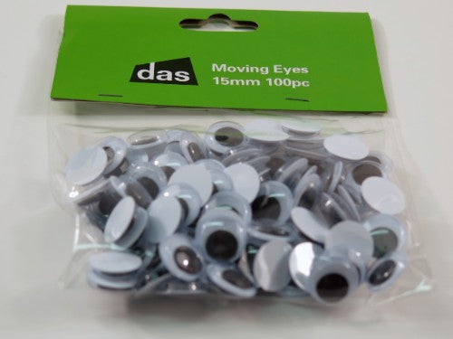 Craft - Moving Eyes 15mm 100pc