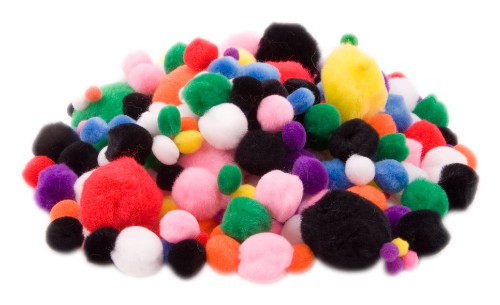 Craft - Pom Poms Assorted Colour & Size 280pc