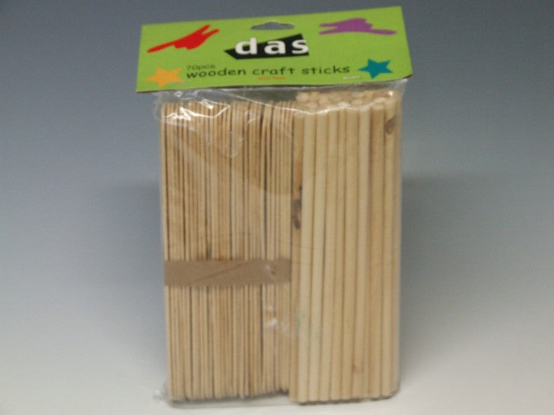 Craft - Construction Sticks Plain 70pc